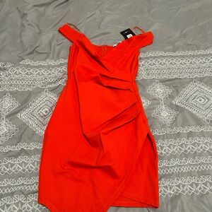 Fashion Nova Vibrant Red Mini Dress
